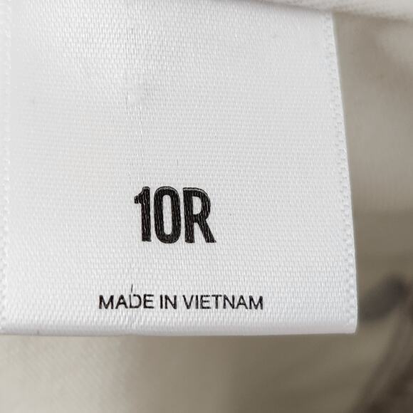 NWT Express Champagne Faux Leather Metallic High Rise Skinny Pants Women's 10 - Picture 4 of 13